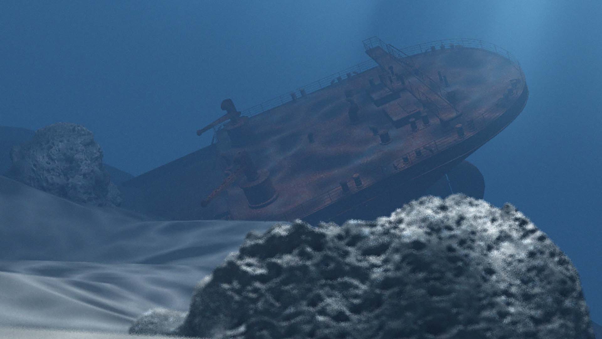 Rendu fond sous-marin