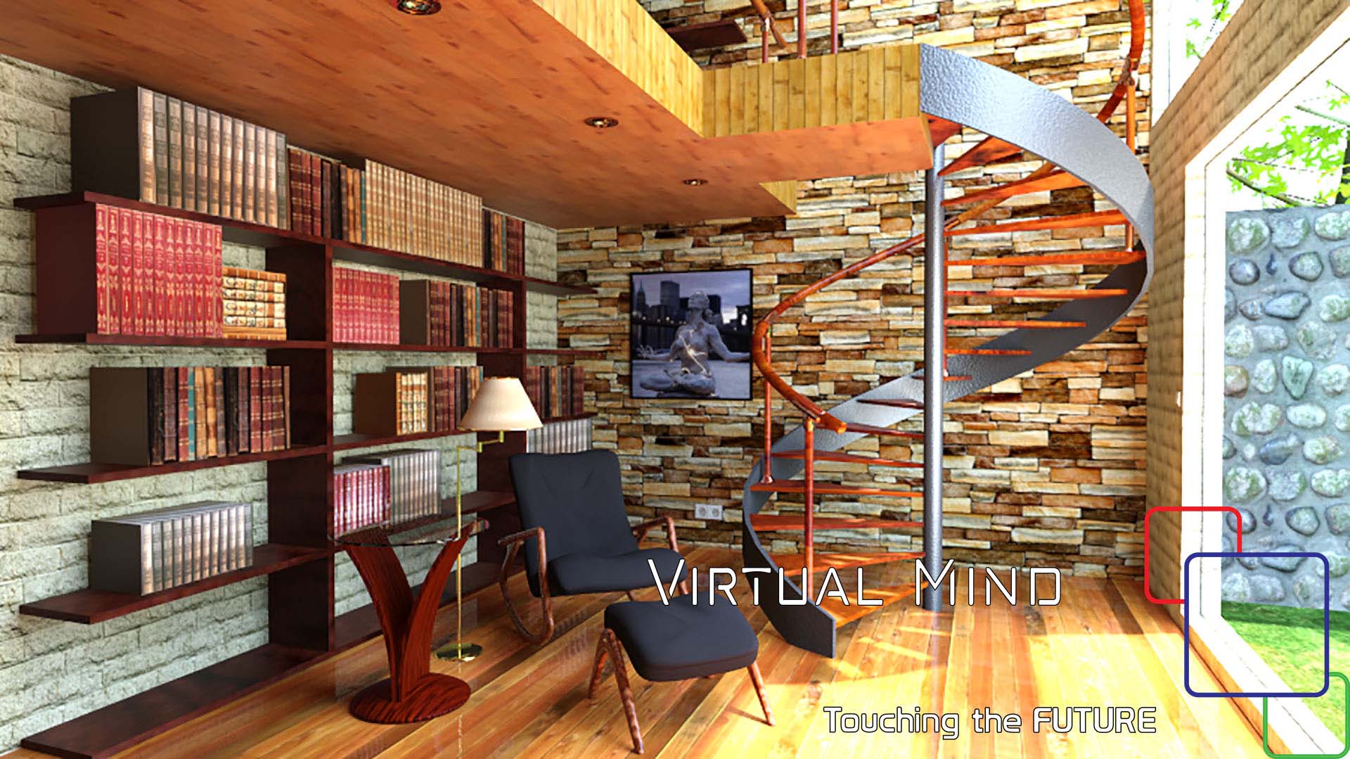 visualisation architecturale, bibliothèque