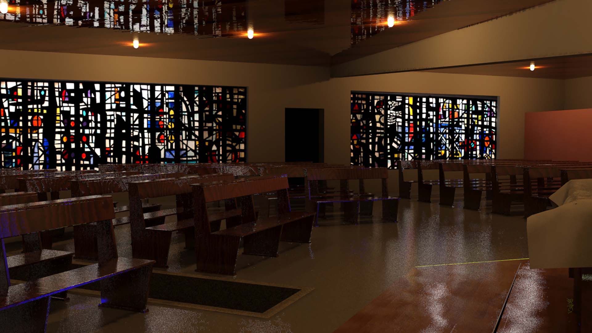 Rendu intérieur Chapelle